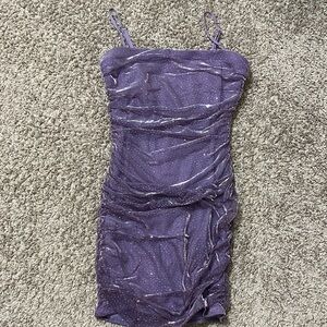 Elegant Purple Women's Dress